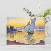 Invitation Paul Signac - Le Port au coucher du soleil, Opus 2 (Debout devant)