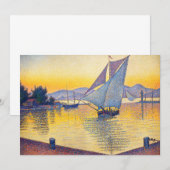 Invitation Paul Signac - Le Port au coucher du soleil, Opus 2 (Devant / Derrière)