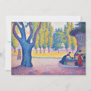 Invitation Paul Signac - Saint-Tropez, Fontaine des Lices