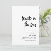 Invitation Pause dans l'invitation de Bar Houseéchauffement (Debout devant)