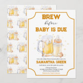 Invitation Pause de la partie de couche avant que le bébé soi (Devant / Derrière)