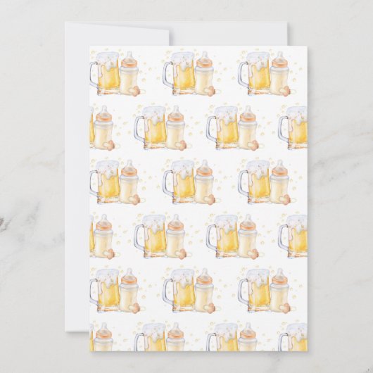 Invitation Pause de la partie de couche avant que le bébé soi (Dos)