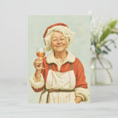 Invitation Pause vin de Noël de Mme Claus (Debout devant)