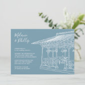 Invitation Pavillon des Dames Central Park New York Mariage (Debout devant)