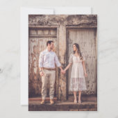 Invitation Pavot en fleurs | Élégant Mariage photo floral (Dos)