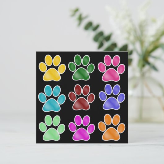 Invitation Paw Prints (Debout devant)