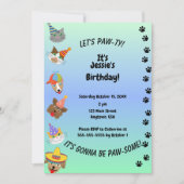 Invitation PAW-ty (Devant)