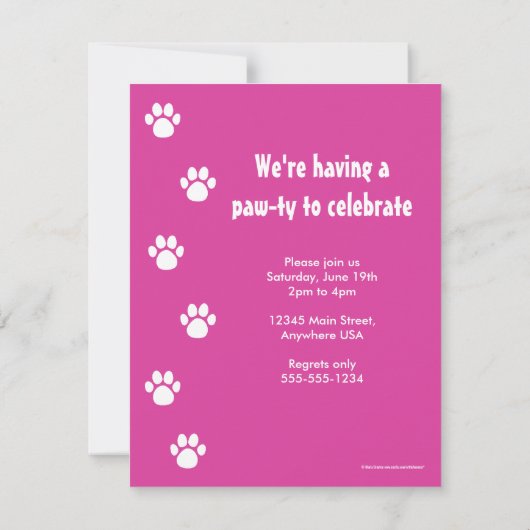 Invitation PawprintBlue_0071bc (Dos)