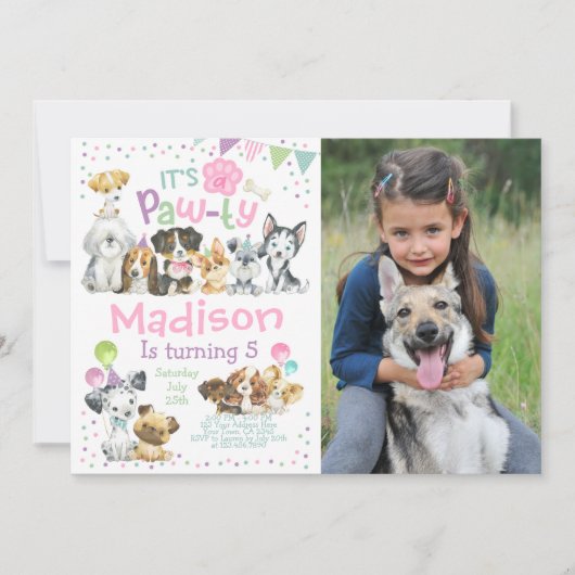 Invitation Pawty (Devant)