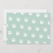 Invitation Pawty Birthday Chat Kitten Paw Girls Fun Photo (Dos)