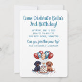 Invitation Pawty Birthday Dachshund Dogs (Dos)