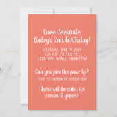 Invitation Pawty Birthday Goldendoodle Dog (Dos)