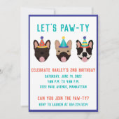 Invitation Pawty, Casquettes du parti Buldog (Devant)
