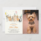 Invitation Pawty Chien Chien Chien Chien Chien Chien Puppy In (Devant)