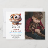 Invitation Pawty ! Cute Cat 2e fête d'anniversaire Photo (Devant)