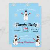 Invitation pax the snowman party (Devant / Derrière)