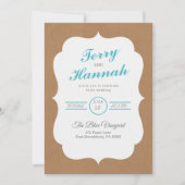 Invitation Pays Arrière - plan Brown (Devant)