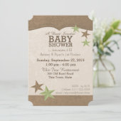 Invitation Pays Baby shower occidental (Debout devant)