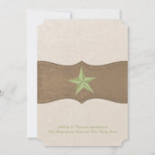 Invitation Pays Baby shower occidental (Dos)