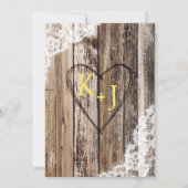 Invitation Pays Bouquet Dentelle en bois Anniversaire rustiqu (Dos)