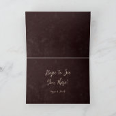 Invitation Pays Brown Rodeo Taureau Skull Enregistrer La Date (Intérieur)