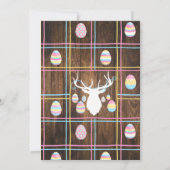 Invitation Pays Chasse aux oeufs de Pâques et Brunch Deer Bun (Dos)