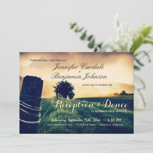 Invitation Pays clôture Réception après réception seulement I (Debout devant)