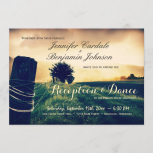 Invitation Pays clôture Réception après réception seulement I