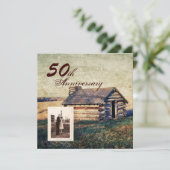 Invitation pays de l'ouest cabine 50e anniversaire mariage (Debout devant)