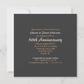 Invitation pays de l'ouest cabine 50e anniversaire mariage (Dos)