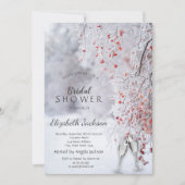 Invitation Pays des merveilles d'hiver, Shower de mariage au  (Devant)