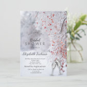 Invitation Pays des merveilles d'hiver, Shower de mariage au  (Debout devant)