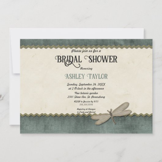 Invitation Pays élégant Script simple Fête des mariées modern (Devant)