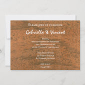 Invitation Pays Fleur Rustique Dîner De Répétition Ouest (Dos)