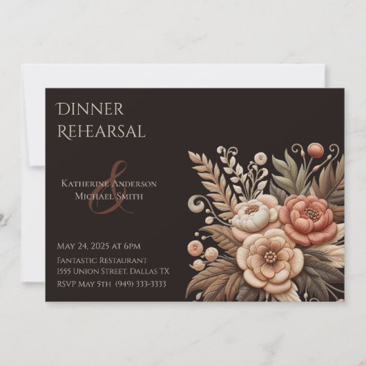 Invitation Pays Fleurs occidentales (Devant)