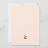 Invitation Pays Fleurs sauvages Clothesline bébé fille Douche (Dos)