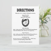 Invitation Pays Noir Mariage Directions Cheval Horseshoe (Debout devant)