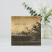 Invitation pays ouest automne arbres rustique ferme mariage (Debout devant)