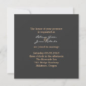Invitation pays ouest automne arbres rustique ferme mariage (Dos)