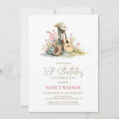 Invitation Pays rustique 80e fête d'anniversaire (Devant)