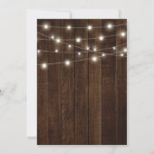 Invitation Pays rustique 80e fête d'anniversaire (Dos)