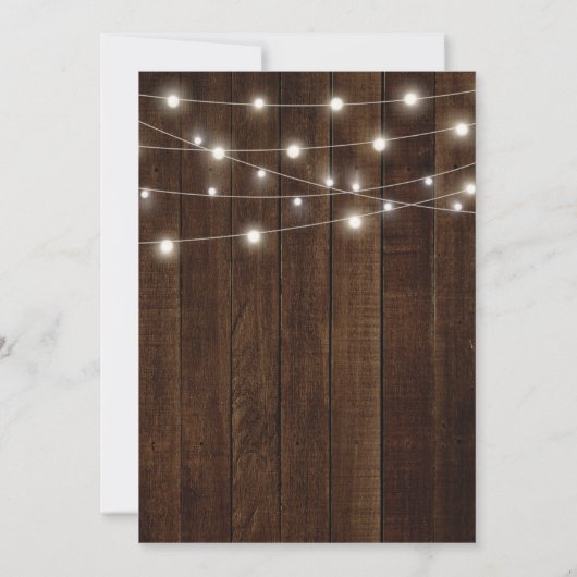 Invitation Pays rustique 80e fête d'anniversaire (Dos)