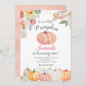 Invitation Pays rustique automne automne automne Fête d'anniv (Devant / Derrière)