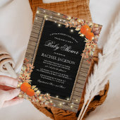 Invitation Pays Rustique Automne Baby shower d'automne