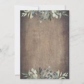 Invitation Pays rustique | Baby shower verdoyant Gold Frame (Dos)