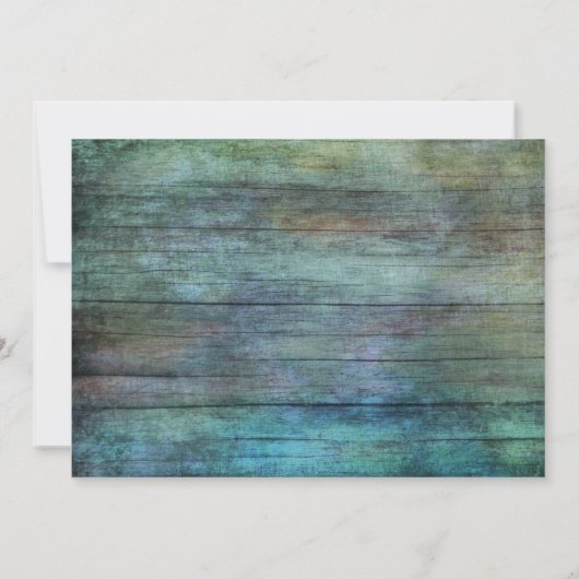 Invitation Pays rustique | Bois Vintage | BROWN (Dos)