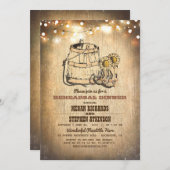 Invitation Pays Rustique Boots de Cowboy Dîner de répétition (Devant / Derrière)