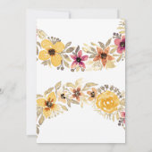 Invitation Pays rustique Fleur de courre d'eau Graduation (Dos)