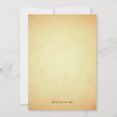 Invitation Pays rustique Floral Horseshoe Aqiqah (Dos)