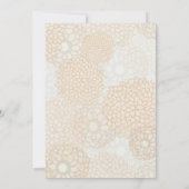 Invitation Pays Rustique Mariage Floral (Dos)